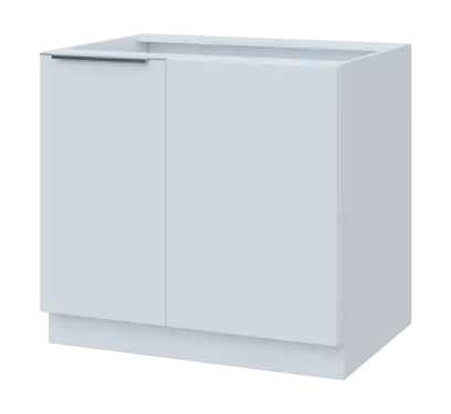 SISR - 9 spodní skříňka, rohová, 1-dveřová, levá, 870x900x600, bílá